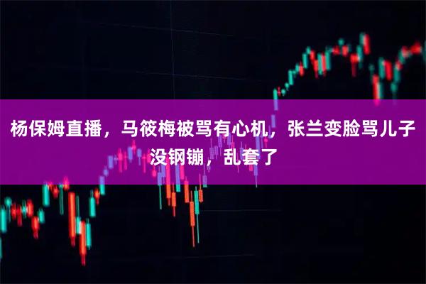 杨保姆直播，马筱梅被骂有心机，张兰变脸骂儿子没钢镚，乱套了
